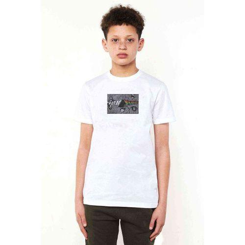 V Pink Floyd Dark Side Of Baskılı Unisex Çocuk Beyaz t-shirt