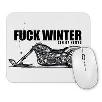Fuuck Winter Always Motorcycle Mouse Pad