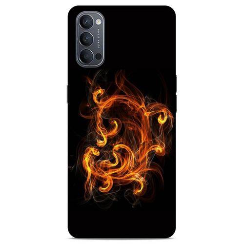Lopard Oppo Reno 4 Uyumlu Kılıf FireX (25) Antişok Kapak Ateş Kırmızı
