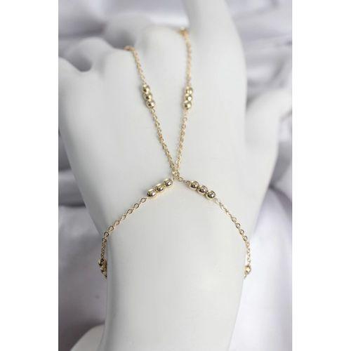 316L Çelik Top Zincirli Gold Renk Kadın Şahmeran