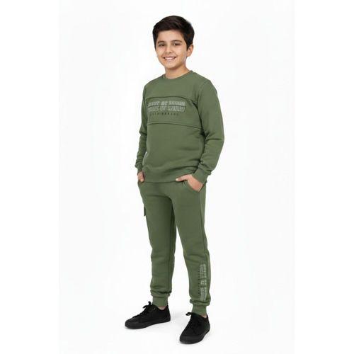 Erkek Çocuk Önü Baskılı Sweatshirt Ve Eşofman Alt Takım BGL-ST05248