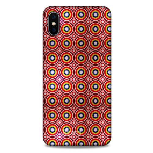 Apple iPhone XS Max Kılıf Pastel Renkler (40) Fit Silikon Kılıf Yeşil Kırmızı