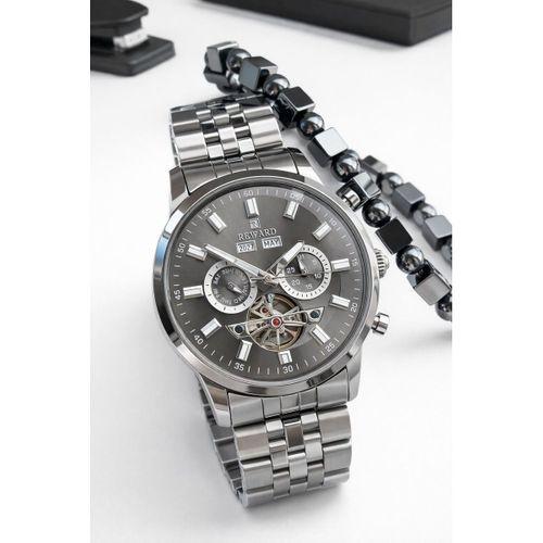 Reward Otomatik İç Fonksiyonlar Aktif 50 Mt Suya Dayanıklı Çelik Kordn Erkek Kol Saati VS.BLKT.0871