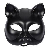 Siyah Renk Lüks Kedi Maskesi