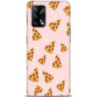 Oppo A74 Kılıf HD Baskılı Kılıf - Pizza Dilimleri + Tam Ekran Koruyucu