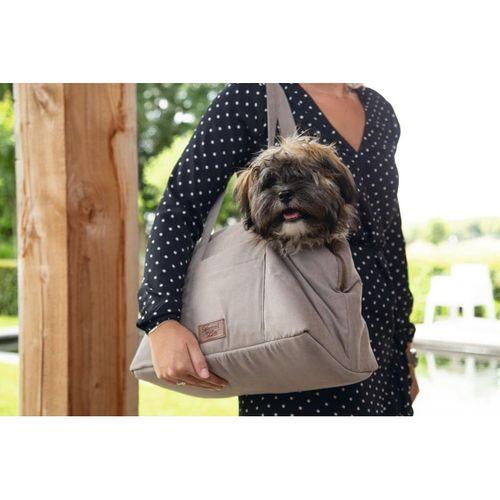 Beeztees DBL Köpek Taşıma Çantası, Yıkanabilir, 6,5Kg'ye kadar, Bej, 40x20x28cm