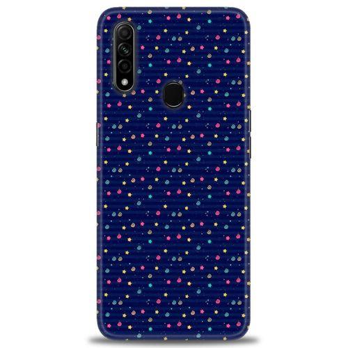 Oppo A31 Kılıf HD Baskılı Kılıf - Gökyüzü Çizimi + Tam Ekran Koruyucu