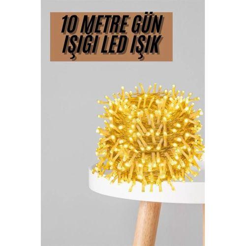 Fişli 10 Metre Günışığı Led Işık 3 Aydınlatma Modlu Dekoratif Ortam Aydınlatması