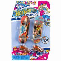 HXL17 Hot Wheels Skate Retro Temalı İkili Parmak Kaykay ve Ayakkabı Paketi