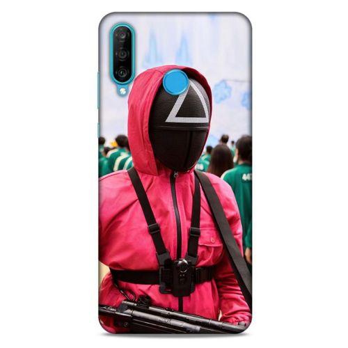 Huawei P30 Lite Uyumlu Kılıf Squid Game (3) Kapak Myung-Dae