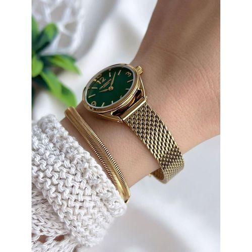 Lee Cooper Çelik Kordonlu 3 Atm Suya Dayanıklı + Bileklik Hediyeli Kadın Kol Saati VS.BLKT.0794