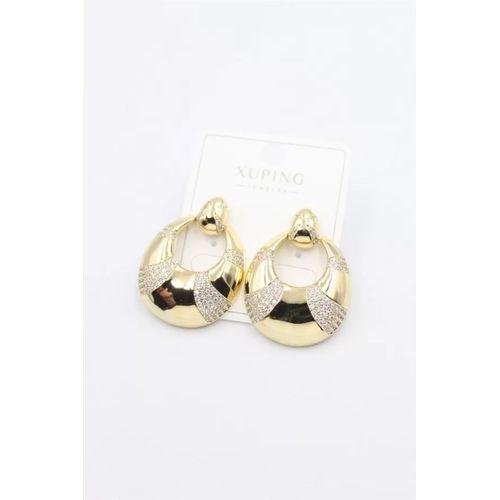 Taşlı Küpe - Altın