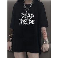 Baskılı Oversize Bisiklet Yaka T-shirt - Siyah