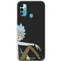 Tecno Spark 7T HD Baskılı Kılıf + 9D Tam Ekran Koruyucu - Rick