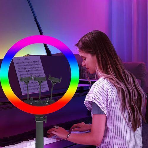 Zore MJ-56 Uzaktan Kumandalı 21 inç Işıklı Telefon Tutucu Ring Light