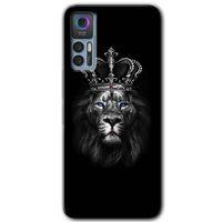TCL 30 Plus Kılıf HD Desen Baskılı Arka Kapak - King Lion