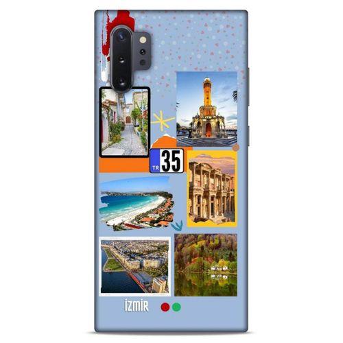 Lopard Samsung Galaxy Note 10 Plus Uyumlu Kılıf Şehirli ※ (35) İzmir Fit Design Kılıf