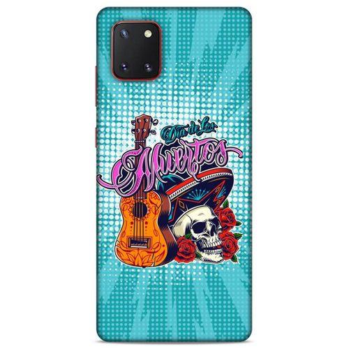Lopard Samsung Galaxy Note 10 Lite Uyumlu Kılıf Tattoo's (34) Slim Armor Kılıf İskelet & Gitar
