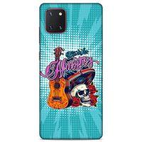 Lopard Samsung Galaxy Note 10 Lite Uyumlu Kılıf Tattoo's (34) Slim Armor Kılıf İskelet & Gitar