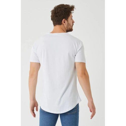 Erkek Pis yaka Oval Kesim Basic T-Shirt