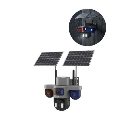 Güneş Enerjili Arıcı Kamerası 4g Sım Kartlı 9mp 3 Lens Yayla Güvenlik Kamerası 2 Yıl Garantili