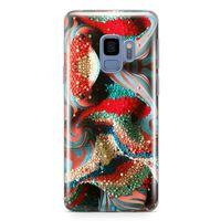 Samsung Galaxy S9 Kılıf Kabartma İnciler Arka Kapak Koruma Desenli Full Koruyucu