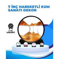 Döndürülebilir Dinamik Kum Tablosu – Stres Giderici, Yüksek Kaliteli Cam Ve Doğal Kum İle Sanatsal Masa Dekoru