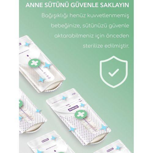 Mochi Anne Sütü Saklama Poşeti 120 Adet 200ml