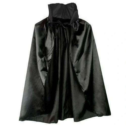 Siyah Renk Yakalı Halloween Pelerini 90 Cm