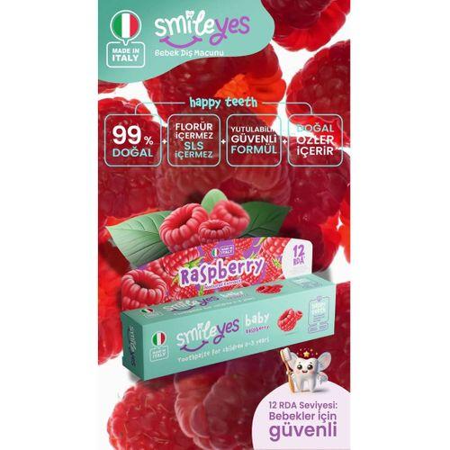 Smileyes Smileyes Baby Diş Macunu 0-3 Yaş 30 ml Raspberry