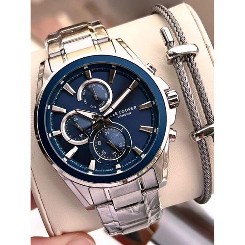 Lee Cooper Premium Nişan Ve Damatlara Özel 2 Yıl Garantili 5 Atm Erkek Kol Saati+Bileklik E08249.390