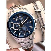 Lee Cooper Premium Nişan Ve Damatlara Özel 2 Yıl Garantili 5 Atm Erkek Kol Saati+Bileklik E08249.390