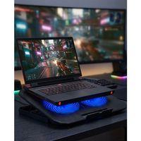 Laptop Soğutucu Stand Çift Fanlı 17 İnç Uyumlu Ayarlanabilir Notebook Altlığı