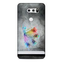 LG K40S Kılıf Desenli Özel Seri Tüyler (38) Neo Hybrid Kılıf