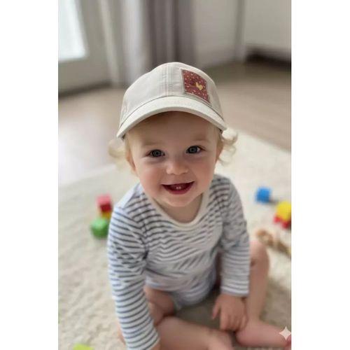 Yazlık Çocuk Şapkası Ayarlanabilir Arkası Cırtlı Çocuk Şapka 2-3 Yaş