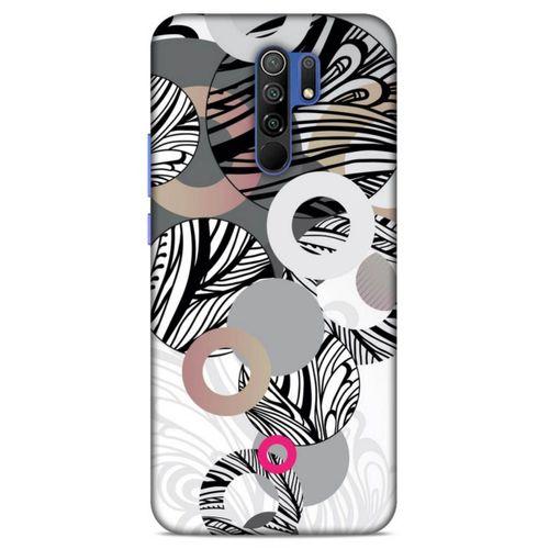 Lopard Xiaomi Redmi 9 Uyumlu Kılıf Soyut Sanat (42) Desenli Rugged Armor Kılıf