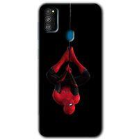 Galaxy M30s Kılıf HD Desen Baskılı Arka Kapak - Örümcek Adam + Kırılmaz Cam