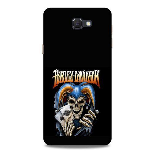 Samsung Galaxy J7 Prime Uyumlu Kılıf Motorsiklet (25) Antişok Kapak Kurukafa