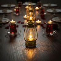 Ramazan Temalı Gold Gaz Lambası Led Işık