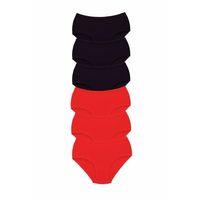 6 Adet Tutku Kadın Yüksek Bel Bato Kalın Lastik Külot S1