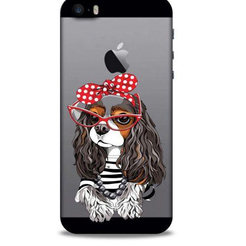 Zoologix (12) Apple iPhone SE Şeffaf Kılıf Silikon Desenli