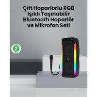 Taşınabilir Şarjlı Hoparlör Usb, Sd Kart, Aux Girişli