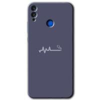 Honor 8c HD Baskılı Kılıf + 9D Tam Ekran Koruyucu - Sigara Zararlıdır