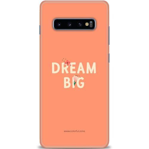 Samsung Galaxy S10 Plus Kılıf HD Baskılı Kılıf - Dream Big + Tam Ekran Koruyucu