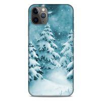 Apple Iphone 11 Pro Max Kılıf Snowix (36) Glitter Kılıf Beyaz Yeşil