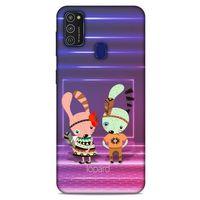 Samsung Galaxy M21 Kılıf FunnyMaX (4) Koruma Kılıfı Mor Pembe