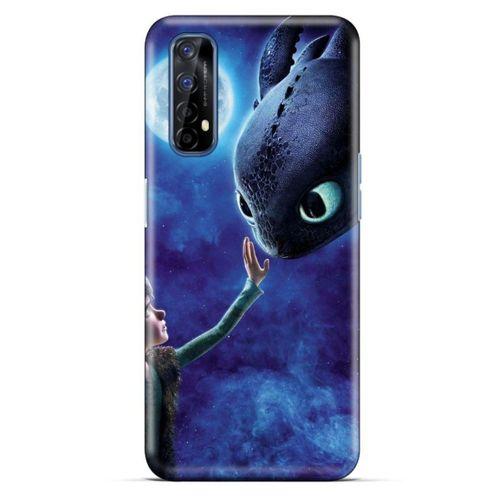Oppo Realme 7 Kılıf Dragons (40) Fit Silikon Kılıf Ejderha Takım Yıldızı