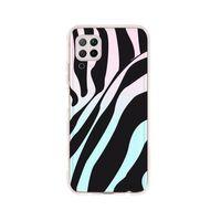 Huawei P40 Lite Zebra Desenli Premium Şeffaf Silikon Kılıf