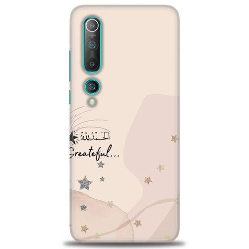 Xiaomi Mi 10 Kılıf HD Baskılı Kılıf - Greateful + Tam Ekran Koruyucu