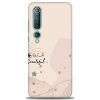 Xiaomi Mi 10 Kılıf HD Baskılı Kılıf - Greateful + Tam Ekran Koruyucu
